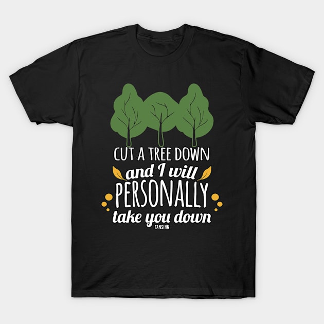 Deciduous Forest Protection Camping mountains T-Shirt by fansinn